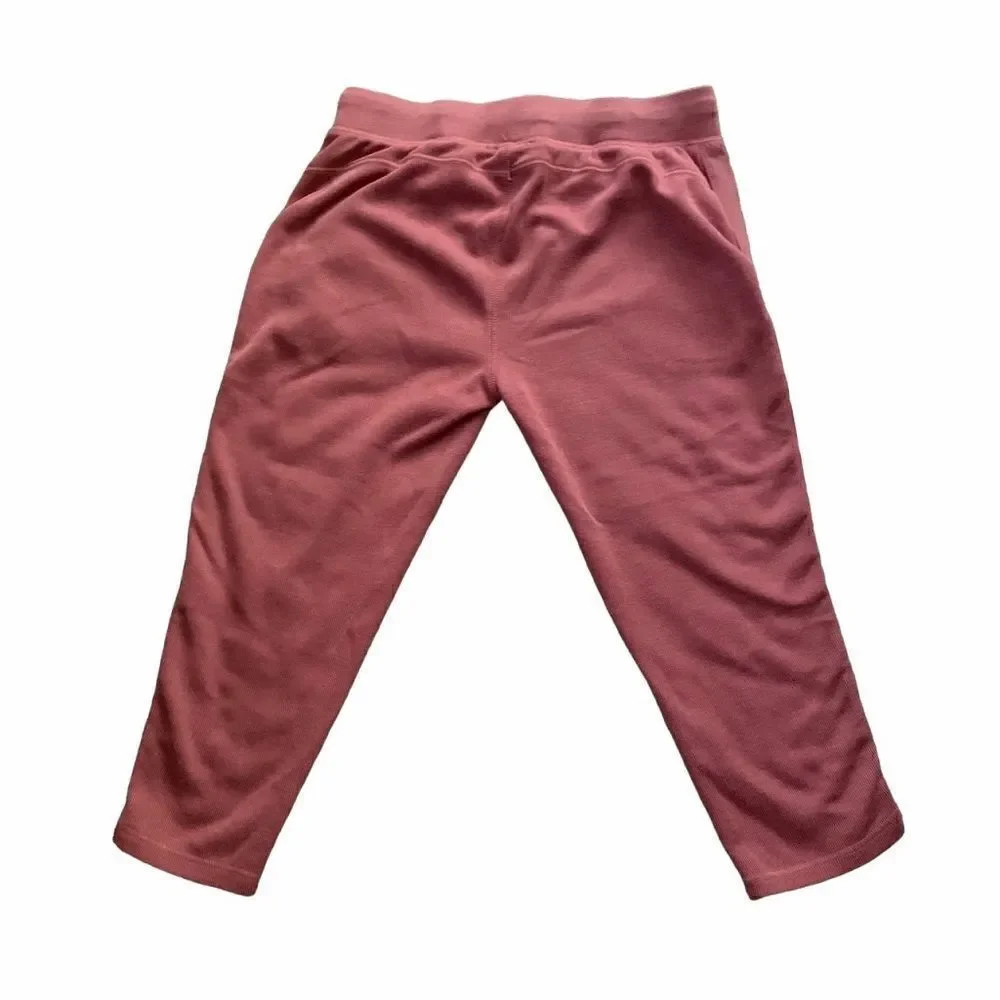 Rosalyna Salmon Drawstring Capri Lounge Pants Size Large - Picture 5 of 6